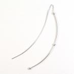  серьги ( одна сторона уголок ) K18WG полная масса примерно 1.1g женский б/у 