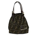 フェンディ FENDI ズッカ ナイロン バッグ ハンドバッグ レディース 中古