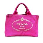 プラダ PRADA カナパ B2439 ピンク キャンバス バッグ トートバッグ レディース 中古