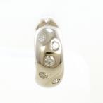  серьги ( одна сторона уголок ) PT900/ платина diamond 0.10 ct полная масса примерно 0.9g женский б/у 