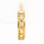  серьги ( одна сторона уголок ) K18YG diamond 0.10 ct полная масса примерно 1.2g женский б/у 