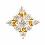  серьги ( одна сторона уголок ) K18YG diamond 0.30ct полная масса примерно 0.7g женский б/у 