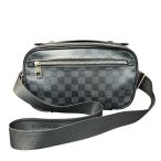  Louis * Vuitton LOUIS VUITTON Anne b направляющие сумка "почтальонка" Damier PVC N41289 мужской б/у 
