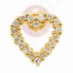  серьги ( одна сторона уголок ) K18YG diamond 0.10ct полная масса примерно 0.4g ювелирные изделия женский б/у 