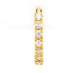  серьги ( одна сторона уголок ) K18YG diamond 0.15ct полная масса примерно 1.3g ювелирные изделия женский б/у 