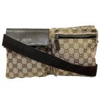  Gucci GUCCI сумка "body" GG парусина парусина кожа 28566 унисекс б/у 