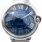 カルティエ CARTIER バロンブルードゥ 腕時計 総重量約119.4g SS SS 自動巻き ブルー文字盤文字盤 WSBB0061 メンズ 中古