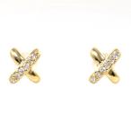  серьги K18YG diamond 0.05ct полная масса примерно 1.0g ювелирные изделия 