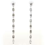  серьги K18WG diamond 0.12ct полная масса примерно 1.2g ювелирные изделия 