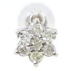  серьги ( одна сторона уголок ) PT850/ платина diamond полная масса примерно 0.5g ювелирные изделия женский б/у 