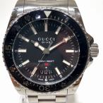 グッチ GUCCI ダイブ 腕時計 総重量約154.2g SS SS 自動巻き ブラック文字盤文字盤 136.3 メンズ 中古