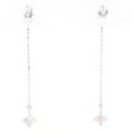  серьги K14WG diamond 0.09ct полная масса примерно 0.6g ювелирные изделия 