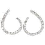  серьги K18WG diamond 0.50ct оценочная форма полная масса примерно 2.6g ювелирные изделия 