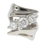  серьги ( одна сторона уголок ) PT850/ платина diamond 0.09ct полная масса примерно 0.9g ювелирные изделия женский б/у 