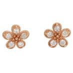  серьги K10PG diamond 0.05ct полная масса примерно 0.4g ювелирные изделия 