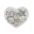  серьги ( одна сторона уголок ) K10WG diamond 0.05ct полная масса примерно 0.1g ювелирные изделия женский б/у 
