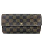 ショッピングダミエ ルイヴィトン Louis Vuitton ダミエ ポルトフォイユサラ N61726 2つ折り財布 長財布 レディース 中古