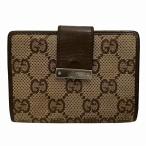  Gucci GUCCI GG парусина 92273 бренд мелкие вещи футляр для визитных карточек мужской б/у 