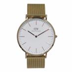  Daniel we Lynn тонн Daniel Wellington наручные часы полная масса примерно 59.5g GP GP кварц белый циферблат DW00100129 мужской б/у 