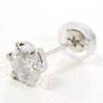  серьги ( одна сторона уголок ) PT900/ платина diamond 0.35 ct полная масса примерно 0.2g женский б/у 