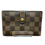 ルイヴィトン Louis Vuitton ダミエ ポルト モネ ビエ ヴィエノワ N61664 2つ折り財布 ユニセックス 中古