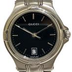 グッチ GUCCI 腕時計 総重量約105.4g SS SS クオーツ ブラック文字盤 9040M メンズ 中古