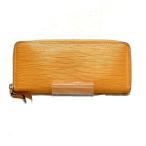 ルイヴィトン Louis Vuitton エピ ポルトフォイユクレマンス M64305 サフラン ラウンドジップ 長財布 レディース 中古