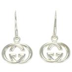  Gucci GUCCI Inter locking G крюк серьги серебряный 925 полная масса примерно 7.7g ювелирные изделия 