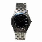 グッチ GUCCI 5500M クォーツ ブラック文字盤 時計 腕時計 メンズ 中古