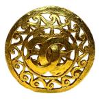 シャネル CHANEL ココマーク ラウンド ブランド小物 ブローチ レディース 中古