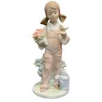  Lladro figyu Lynn [ маленькая птица . рассказ . девушка ] изделие прикладного искусства полная масса примерно 387g керамика унисекс б/у 