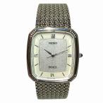 セイコー ドルチェ 5E31-5A90 クォーツ シルバー文字盤 時計 腕時計 メンズ 中古