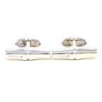  Gucci GUCCI bamboo запонки серебряный 925 полная масса примерно 20.3g ювелирные изделия 