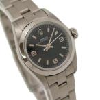 ROLEX ロレックス/オイスターパーペチュアル・レディース・ブラック/A番/67180/A11**********/SAランク/69【中古】