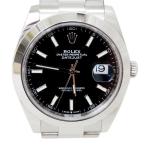 ROLEX ロレックス/デイトジャスト41・ブライトブラック/ランダム番/126300/009*****/SAランク/78【中古】