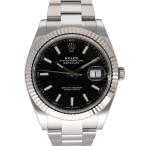 ROLEX ロレックス/デイトジャスト41・ブラック/SS×WG/ランダム番/126334/8T3*****/Aランク/75【中古】