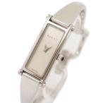 GUCCI グッチ/腕時計 レディース スクエアフェイス/バングルウォッチ/シルバー文字盤/クォーツ/1500L/Bランク/69【中古】