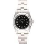 ROLEX ロレックス/オイスターパーペチュアル・ブラック/レディース/D番/76080/D96****/ABランク/75【中古】