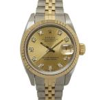 ROLEX  ロレックス/デイトジャスト10Pダイヤ/シャンパン文字盤/自動巻キ/69173G/S11****/Aランク/04【中古】