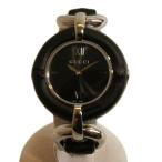 GUCCI グッチ/ブラックバンブーベゼルバングルウォッチ/132.4/140*****/ABランク/92【中古】