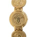 G.VERSACE ジャンニ・ヴェルサーチェ/メデューサ・コインウォッチ/クオーツ/7008002/045**/Aランク/69【中古】