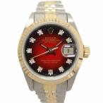 ROLEX ロレックス/デイトジャスト・10Pダイヤ/レッドグラデーション/自動巻き/69173G/965****/Aランク/18【中古】