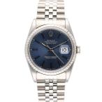 ROLEX ロレックス/デイトジャスト/ブルー文字盤/X番/16220/X41**********/Aランク/75【中古】