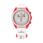 OMEGA×swatch オメガ×スウォッチ/ムーンスウォッチ/MISSION TO MARS/クオーツ/SO33R100/Aランク/22【中古】
