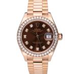 ROLEX ロレックス/デイトジャスト・レディース・10PD/エバーローズ×チョコ/279135RBR/371*****/Aランク/67【中古】