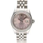 ROLEX ロレックス/デイトジャスト/10P&amp;ベゼルダイヤ/ランダム番/自動巻キ/179384G/872*****/Aランク/81【中古】