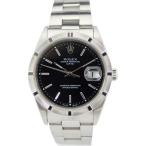 ROLEX ロレックス/オイスターパーペチュアルデイト/黒文字盤/15210/T26****/ROLEX/Aランク/77【中古】