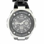 CASIO Casio /G-SHOCK/G-STEEL/ mid размер / радиоволны солнечный /GST-W300-1AJF/SA разряд /88[ б/у ]