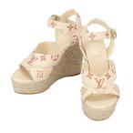 LOUIS VUITTON Louis * Vuitton / Starbo -do линия / эспадрильи сандалии /1AB36J/SC1212/A разряд /91[ б/у ]