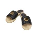 GUCCI Gucci / эспадрильи сандалии /573028/B разряд /94[ б/у ]